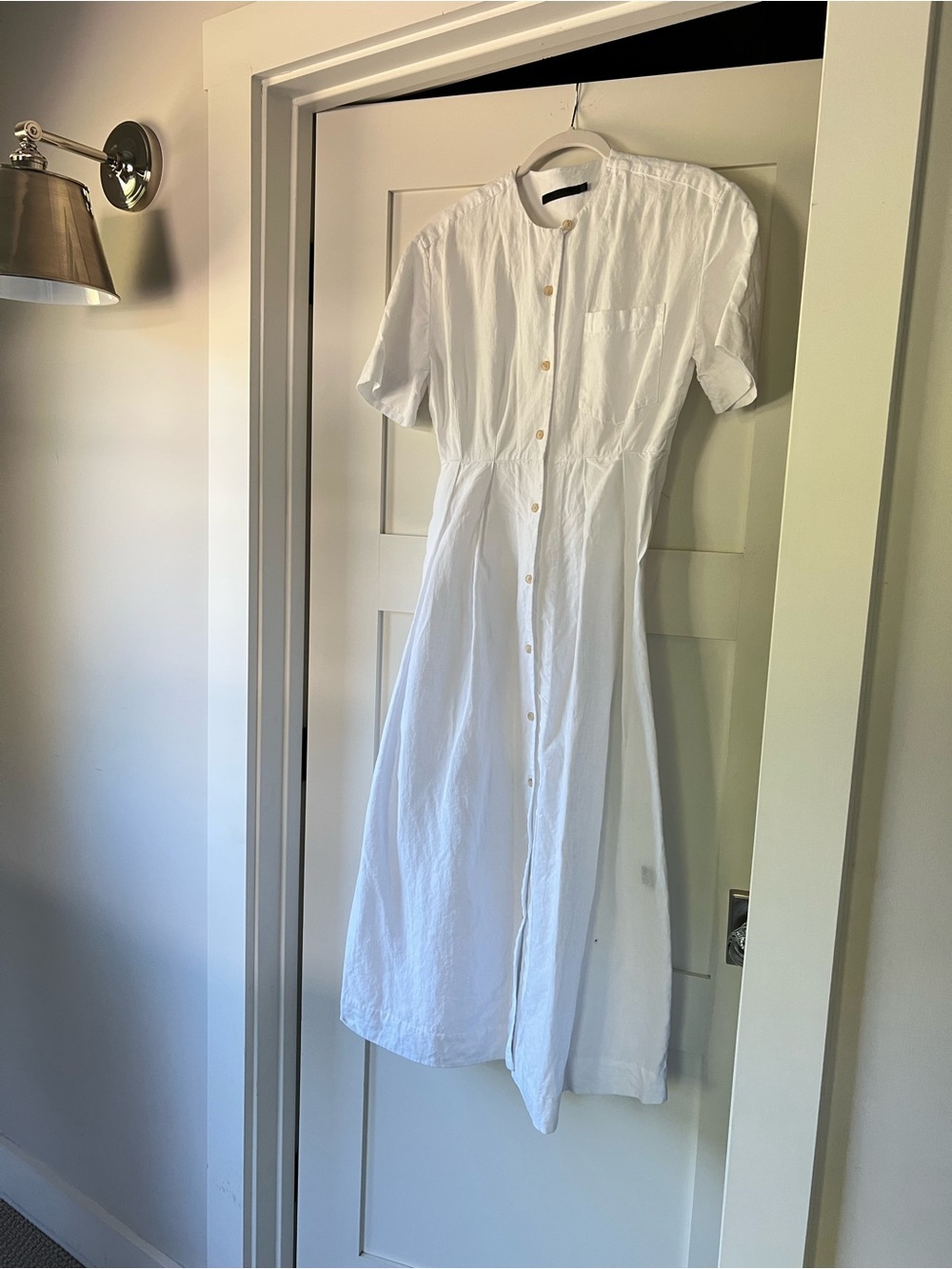 Jenni Kayne White Linen button dress